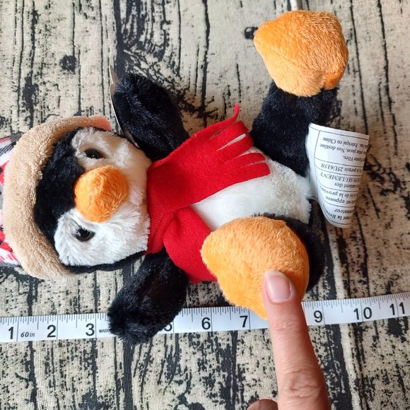 Holiday Winter Penguin Hug Fun Plush 10" - Picture 6 of 6